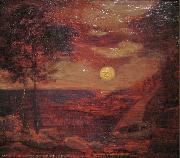 Albert Pinkham Ryder The Lovers' Boat oil painting artist